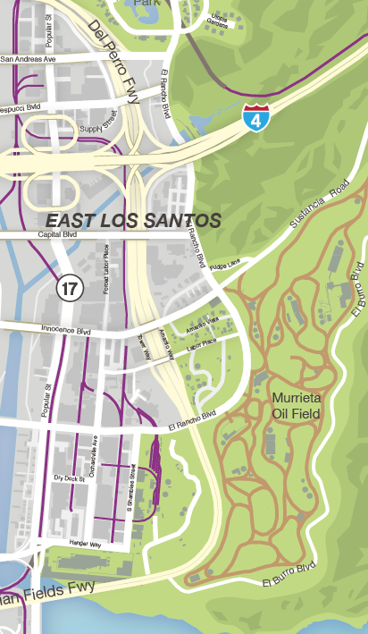 Where is East Los Santos Located In GTA 5?