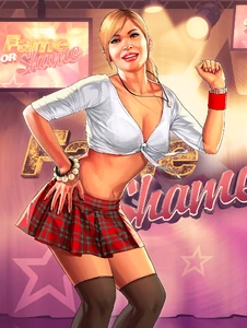 Tracey auf einem Artwork