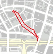 Die Straße auf der Karte