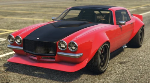 Modifizierter Nightshade (Frontstoßstange, Motorhaube, Käfig, Spoiler, Fahrwerk, Felgen und Auspuff).