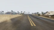 Panorama Drive und links die Einfahrt zum 
