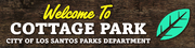 Cottage-Park-Schild