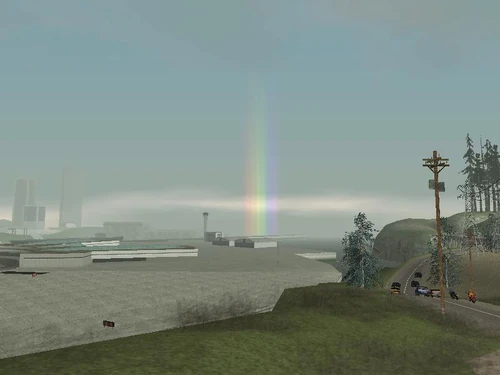 Ein Regenbogen in San Andreas