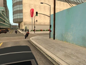 Falsch platzierte Ampel