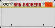Autokennzeichen San Andreas Oktober