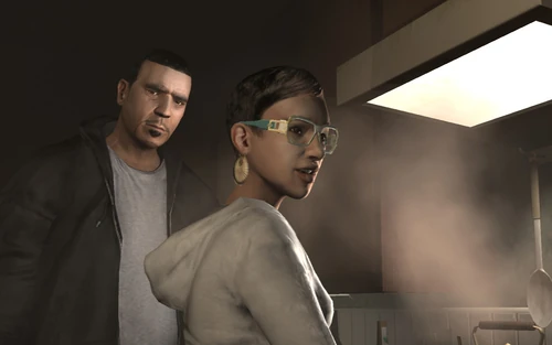 Johnny zaubert ihr ein Lächeln ins Gesicht.