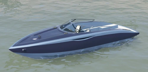 Der Squalo in der Front- und Seitenansicht