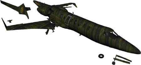 Eine abgestürzte Shamal im Cayo-Perico-Dschungel