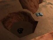 Das Massengrab, in dem er vermutlich liegt