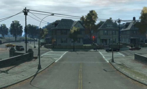 Die Einmündung in die Owl Creek Avenue.