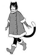 Izutsumi in clothing more suited for the cold.