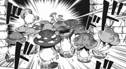 Various different Walking Mushrooms.