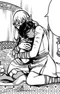 Milsiril hugging young Kabru.