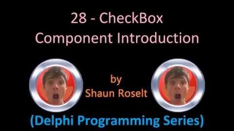Delphi Programming Series 28 - CheckBox Component Introduction