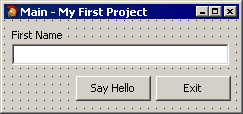 Creating Your First Application MyFirstProjectMainForm