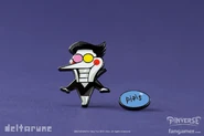 Spamton pin sold on Fangamer.