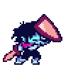 Kris parry.gif (8 KB) Kris parrying an attack from the Sound of Justice to protect Susie.