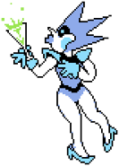 GIGA Queen's hurt sprite.