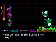 Rudinn and Hathy encounter screenshot