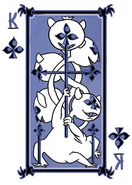 The original design of the King of Clubs in kanotynes's custom deck.[1]