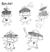 Ralsei concept art by Temmie Chang.[3]