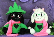 Ralsei plushies sold on Fangamer, Hat and No Hat.