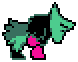 Ralsei bowing from "Deep Bow" versus K. Round.