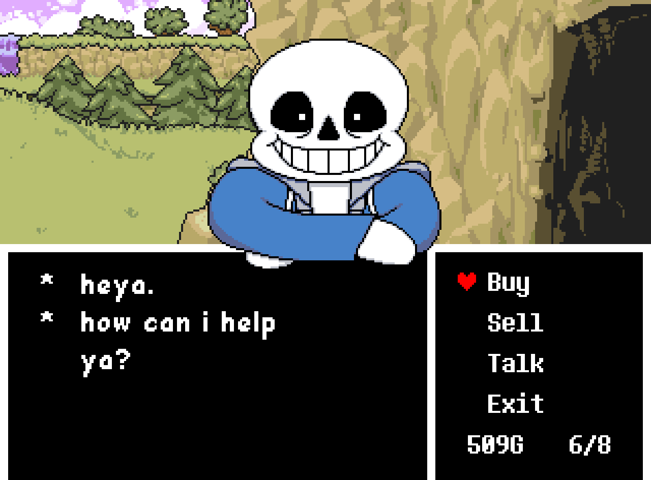 UNDERTALE – Sans Boss Dialogue