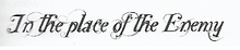 Place of Enemy