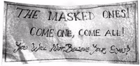 Masked Ones Banner