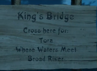 Kings Bridge Sign