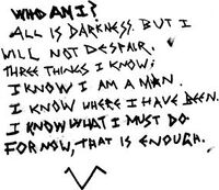 Dread Mountain blood message