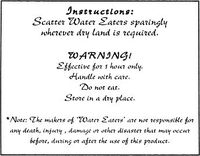 Water eaters instructions