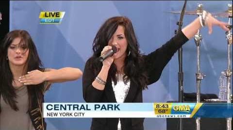 Demi Lovato - Can't Back Down (Live On Good Morning America) - Camp Rock 2 HD