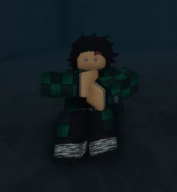 Tanjiro Kamado as seen in game.
