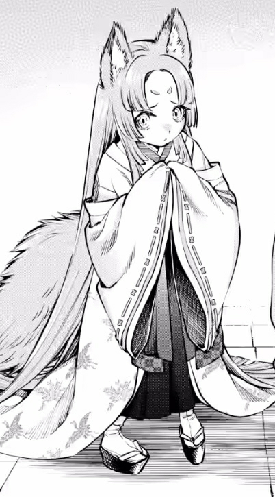 anime white fox demon