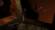 Axe and Spear in Ed's room