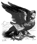 Image of Garuda from Collin de Plancy's Dictionnaire Infernal