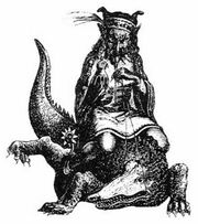 Agares from Collin de Plancy «Dictionnaire Infernal», Paris, 1863.