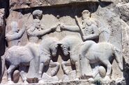 Naqsh i Rustam. Investiture d'Ardashir 1'Ardashir 1
