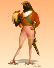 The modern illustration of the demon Camio