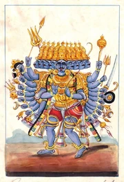 Ravana, the mythical demon king of Lanka