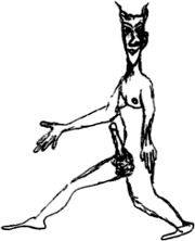 Samigina, as drawn by Aleister Crowley.