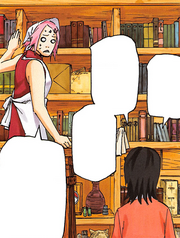 Sarada erzählt ihrer Mutter von Boruto