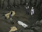 Kabuto, Kimimaro und Orochimaru töten den Kazekage