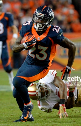 Ronnie Hillman Powers Up the Middle for the 1st TD of the Game!, Packers  vs. Broncos