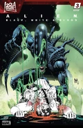 Alien: Black, White & Blood #3 por Paulo Siqueira