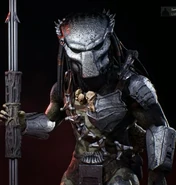 Wolf Predator con un Combistick en el videojuego de Predator: Hunting Grounds