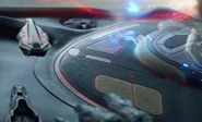 El Kujhad en el panel de control de la nave