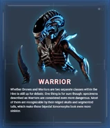 Descripción del Warrior en el videojuego Aliens: Dark Descent